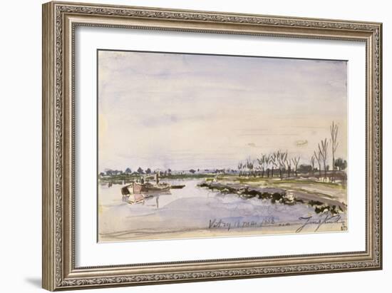 Bords de rivière-Johan Barthold Jongkind-Framed Giclee Print