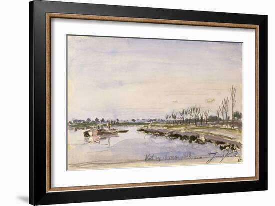 Bords de rivière-Johan Barthold Jongkind-Framed Giclee Print