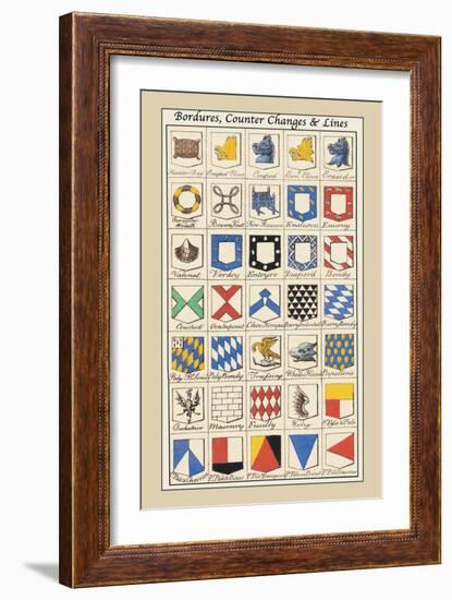 Bordures, Counter Changes and Lines-Hugh Clark-Framed Art Print