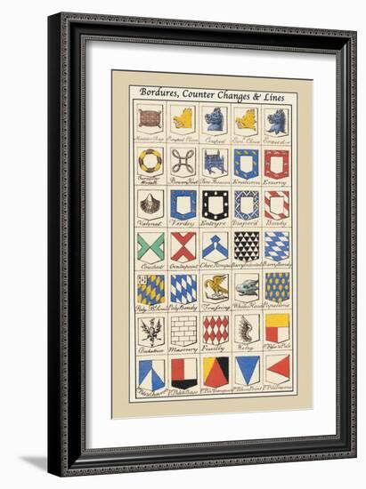 Bordures, Counter Changes and Lines-Hugh Clark-Framed Art Print