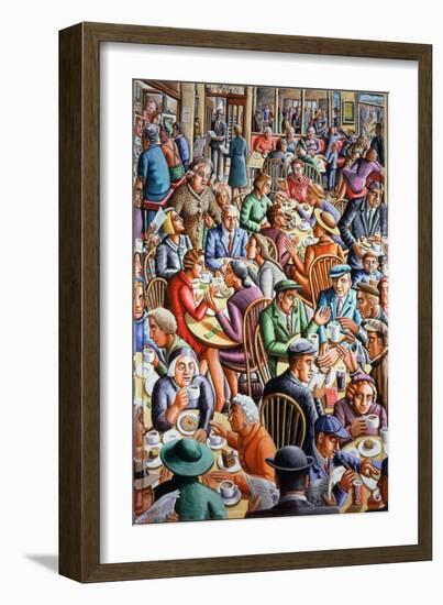 Bore Coffi Cymunedol-PJ Crook-Framed Giclee Print