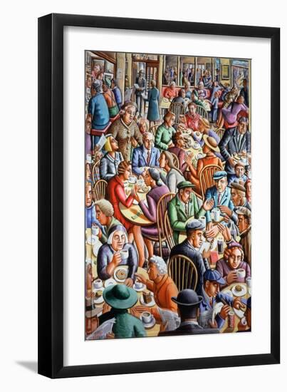 Bore Coffi Cymunedol-PJ Crook-Framed Giclee Print