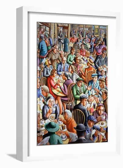 Bore Coffi Cymunedol-PJ Crook-Framed Giclee Print