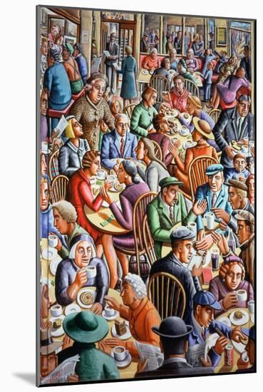 Bore Coffi Cymunedol-PJ Crook-Mounted Giclee Print