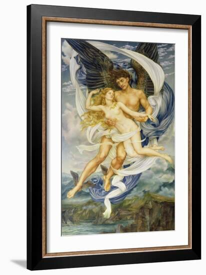 Boreas and Oreithyia, 1896-Evelyn De Morgan-Framed Giclee Print