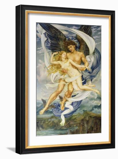 Boreas and Oreithyia, 1896-Evelyn De Morgan-Framed Giclee Print