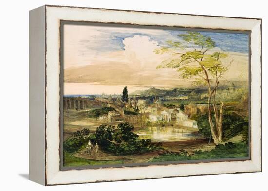 Borghese Gardens in Rome-Samuel Palmer-Framed Premier Image Canvas