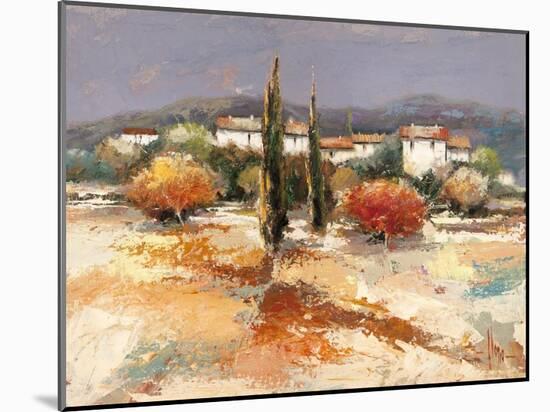 Borgo nel sole-Luigi Florio-Mounted Art Print