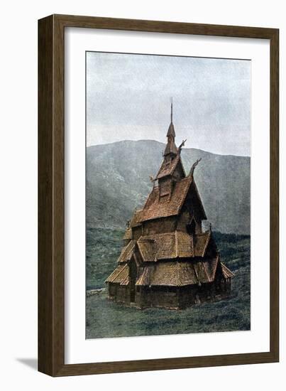 Borgund Stave Church, Sogn Og Fjordane, Norway, C1890-L Boulanger-Framed Giclee Print