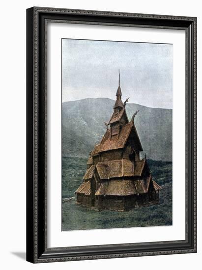 Borgund Stave Church, Sogn Og Fjordane, Norway, C1890-L Boulanger-Framed Giclee Print