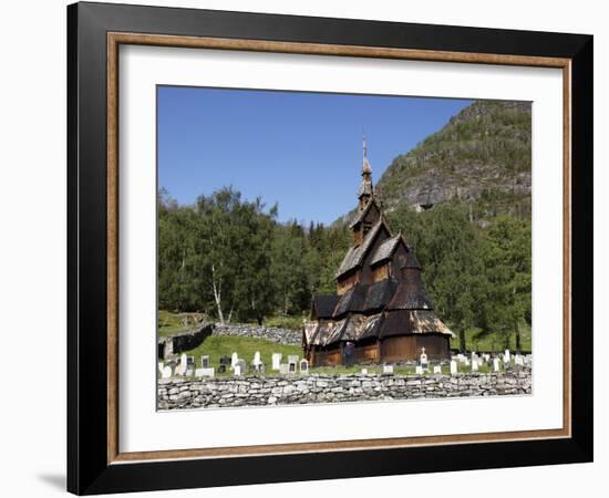 Borgund Stave Church, Sogn Og Fjordane, Norway, Scandinavia, Europe-Hans Peter Merten-Framed Photographic Print