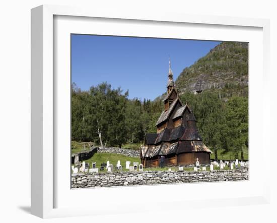 Borgund Stave Church, Sogn Og Fjordane, Norway, Scandinavia, Europe-Hans Peter Merten-Framed Photographic Print