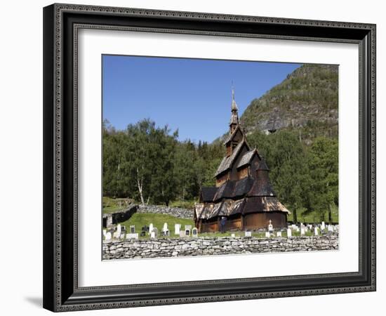 Borgund Stave Church, Sogn Og Fjordane, Norway, Scandinavia, Europe-Hans Peter Merten-Framed Photographic Print