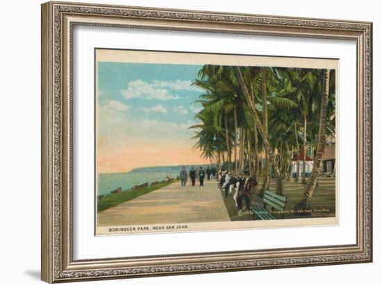 Borinquen Park, Near San Juan, 1909-null-Framed Giclee Print