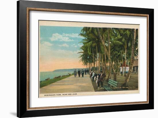 Borinquen Park, Near San Juan, 1909-null-Framed Giclee Print