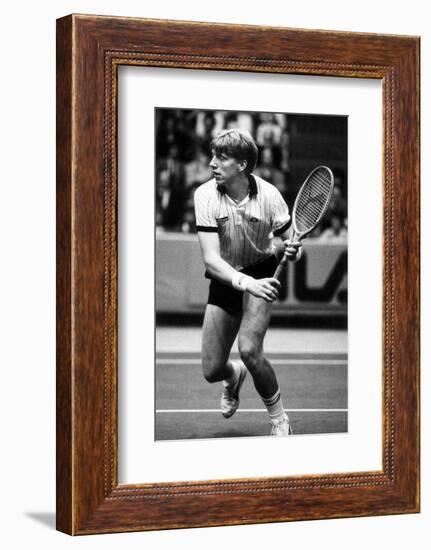 Boris Becker During a Match-null-Framed Photographic Print