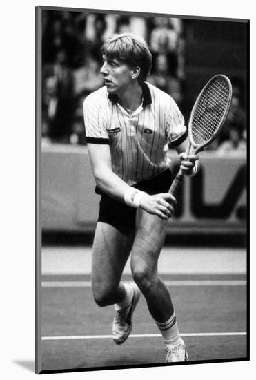 Boris Becker During a Match-null-Mounted Photographic Print