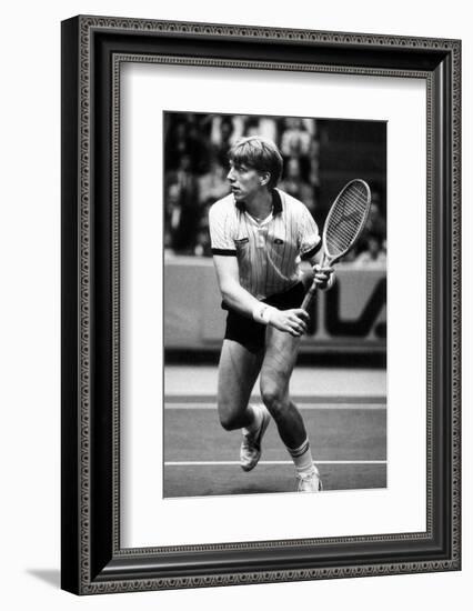 Boris Becker During a Match-null-Framed Photographic Print