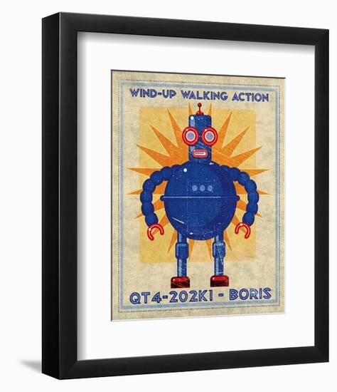 Boris Box Art Robot-John Golden-Framed Art Print