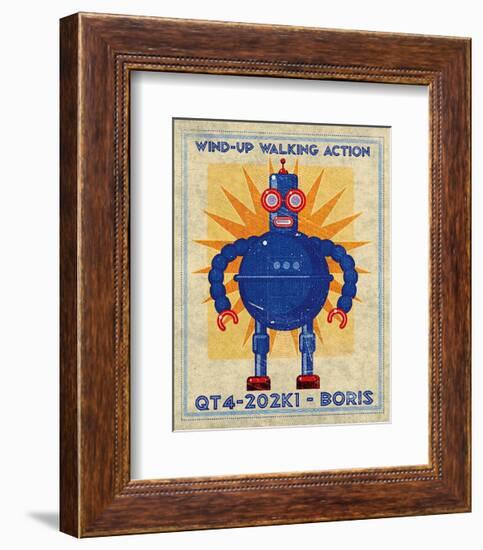 Boris Box Art Robot-John Golden-Framed Art Print