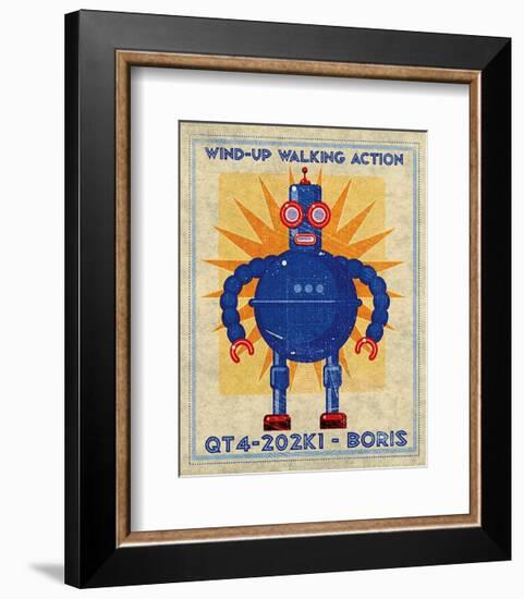 Boris Box Art Robot-John Golden-Framed Art Print