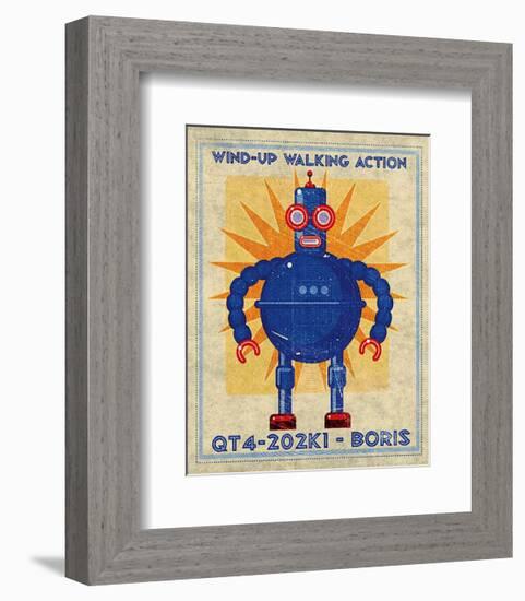 Boris Box Art Robot-John Golden-Framed Art Print