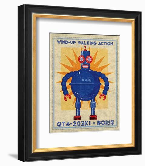 Boris Box Art Robot-John Golden-Framed Art Print