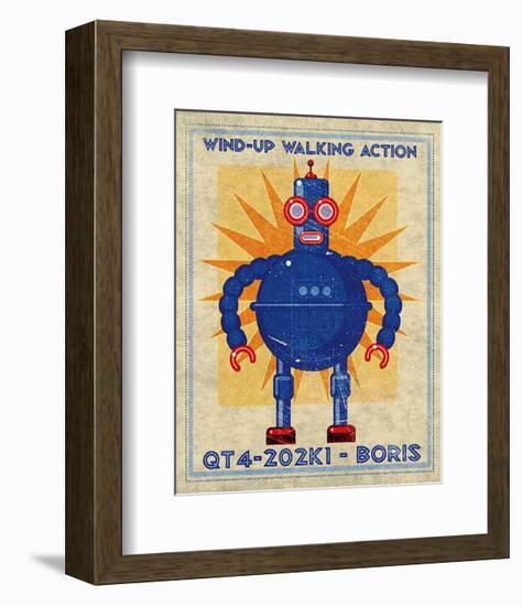 Boris Box Art Robot-John Golden-Framed Art Print