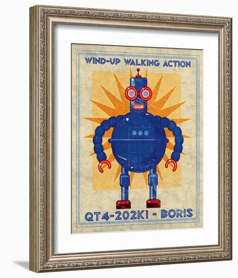 Boris Box Art Robot-John Golden-Framed Art Print