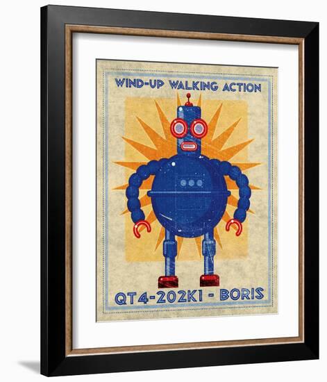 Boris Box Art Robot-John Golden-Framed Art Print