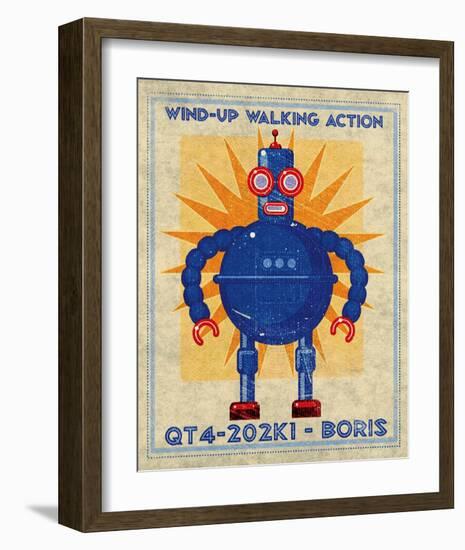 Boris Box Art Robot-John Golden-Framed Art Print