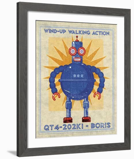 Boris Box Art Robot-John W^ Golden-Framed Art Print