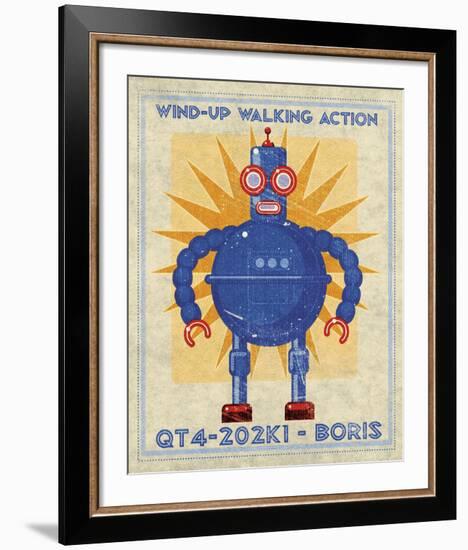 Boris Box Art Robot-John W^ Golden-Framed Art Print