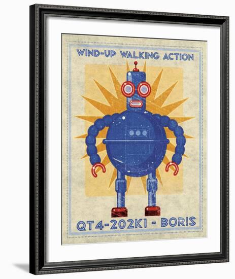 Boris Box Art Robot-John W^ Golden-Framed Art Print