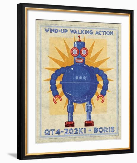 Boris Box Art Robot-John W^ Golden-Framed Art Print