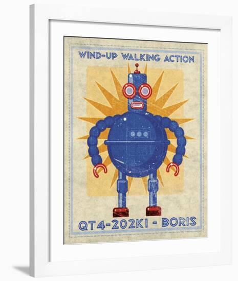 Boris Box Art Robot-John W^ Golden-Framed Art Print