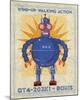 Boris Box Art Robot-John W^ Golden-Mounted Art Print