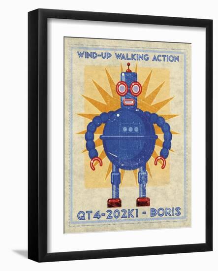 Boris Box Art Robot-John W Golden-Framed Giclee Print