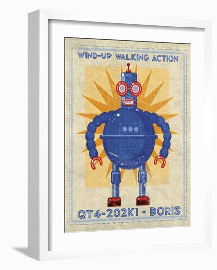 Boris Box Art Robot-John W Golden-Framed Giclee Print