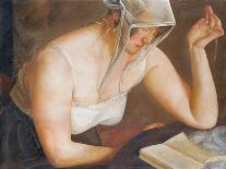 Woman Reading-Boris Grigoriev-Framed Giclee Print