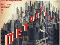 Metropolis by Fritz Lang, 1926-Boris Konstantinovich Bilinsky-Framed Giclee Print