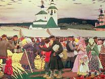 Promenade Along the Volga, 1909-Boris Kustodiev-Art Print