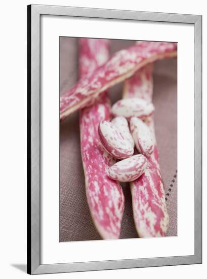 Borlotti Beans, Shelled and Unshelled-Foodcollection-Framed Photographic Print