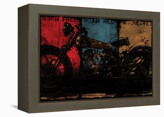 Born Free Multi-Eric Yang-Framed Stretched Canvas