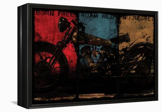 Born Free Multi-Eric Yang-Framed Stretched Canvas