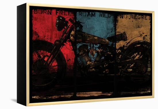 Born Free Multi-Eric Yang-Framed Stretched Canvas