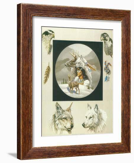 Born Hunters-unknown Ampel-Framed Art Print