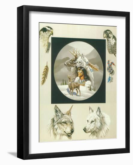 Born Hunters-unknown Ampel-Framed Art Print