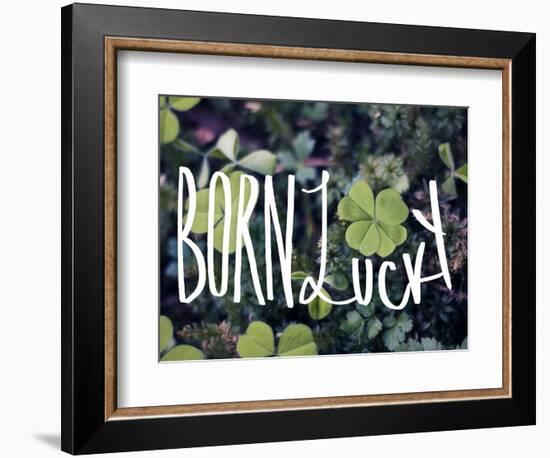 Born Lucky-Leah Flores-Framed Giclee Print