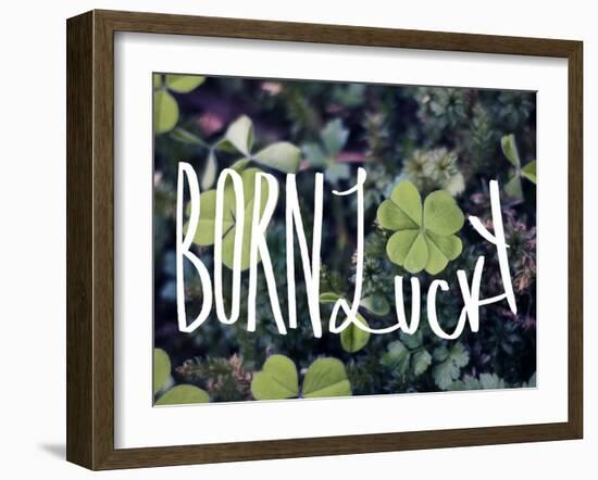 Born Lucky-Leah Flores-Framed Giclee Print